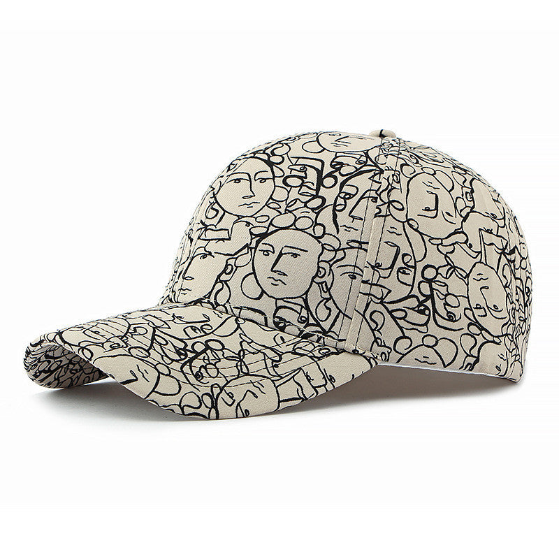 Artistic Graffiti Peaked Cap - Blend of Creativity and Style