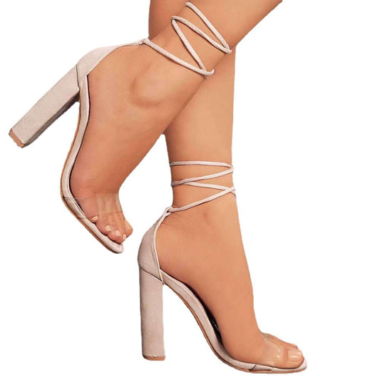 Thick Heels with Fashion Ankle Strap