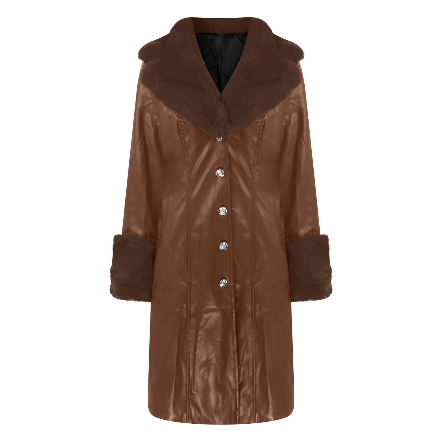 Long Coat Fur Collar