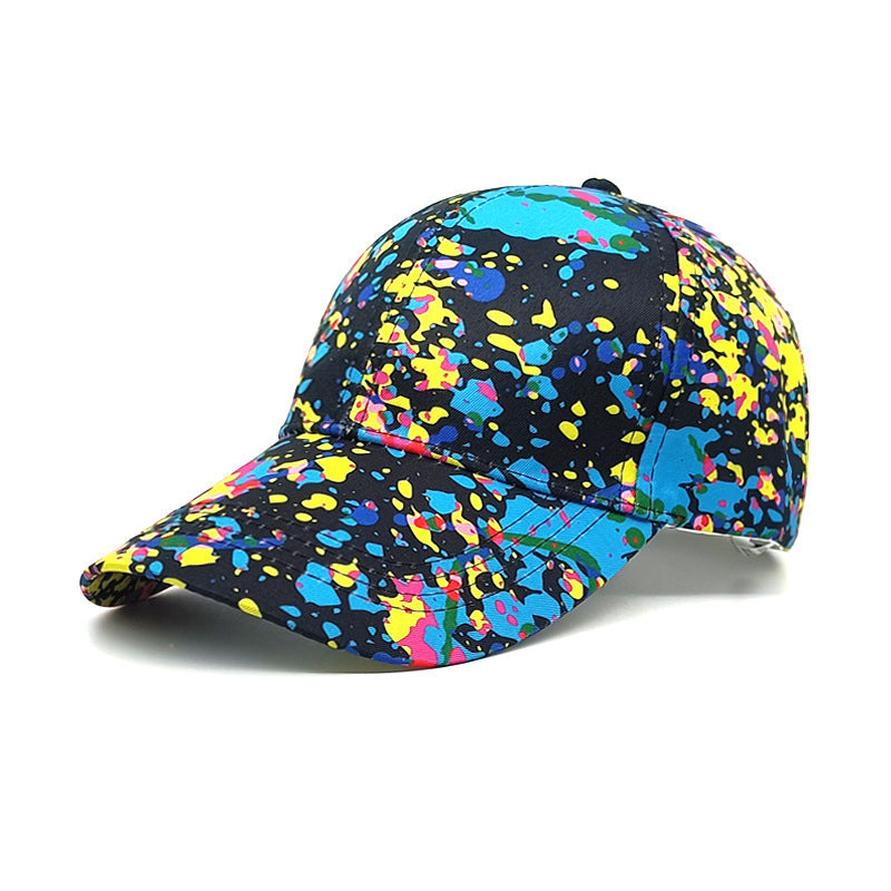 Trendy Hip Hop Painted Peaked Cap - Sun-Proof Style for Spring and Summer