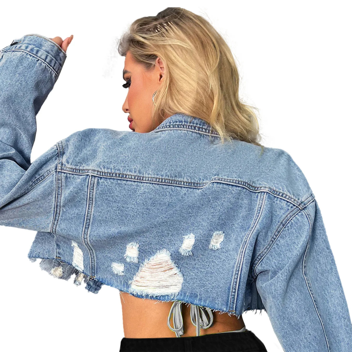 Women's Fashion Denim Jacket – Chic & Sexy Style