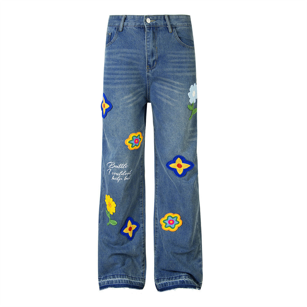 Unisex Wide-Leg Retro Jeans