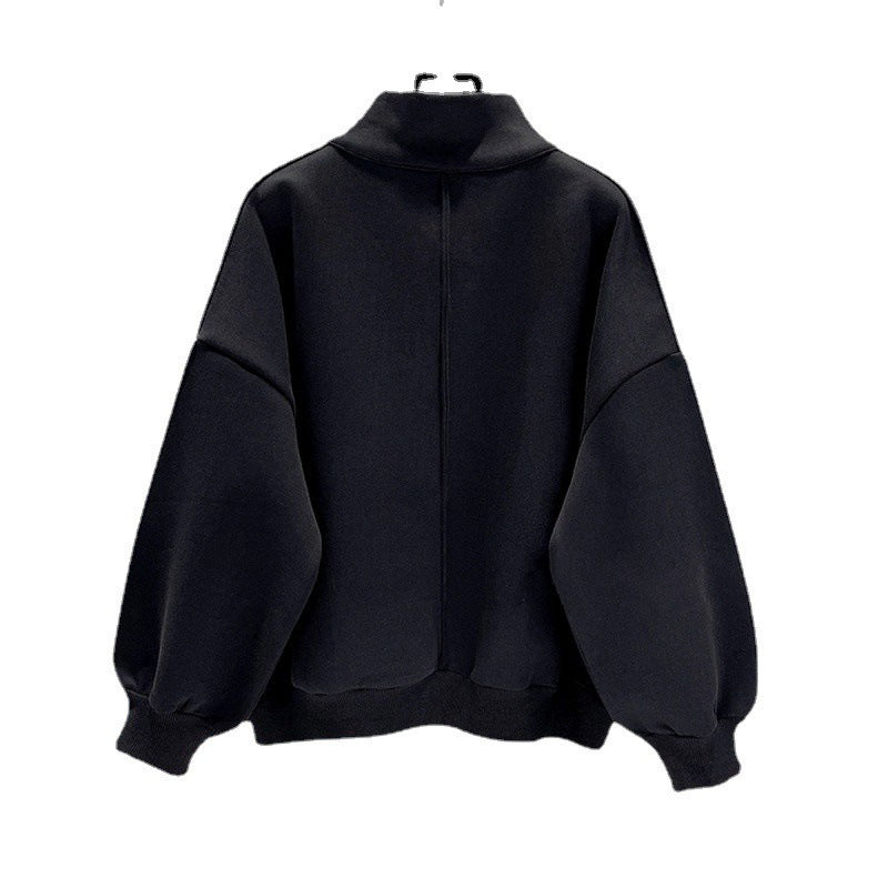 Men's Zipper Black Hoodie – Sleek & Casual Comfort