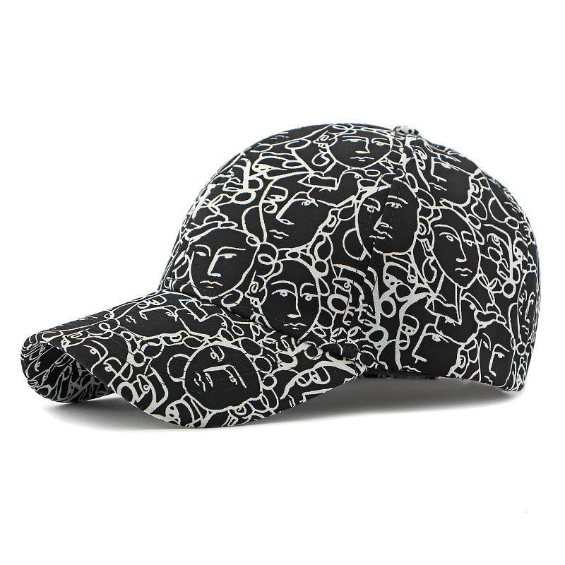 Artistic Graffiti Peaked Cap - Blend of Creativity and Style